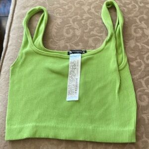 Zara lime green xs cropped tank top purchased in Zara Greece
